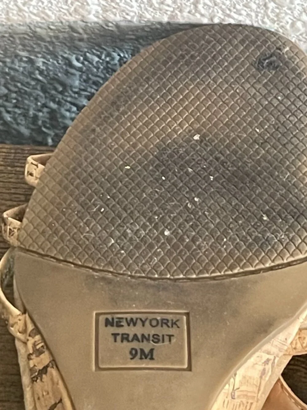 New York Transit Cork Sandals – Size 9M (Visible Wear)